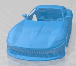 ferrari roma 2020 printable body car 3d print model in automotive 3dexport slot scalextric tamiya rc miniz hobby micro 3d print model - Mito3D