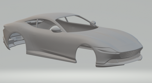 ferrari roma 3d yazdır model in araç 3dexport döküm sıcak tekerlekler yuva slotcar slot car oyuncaklar araba 3dpirnt baskı yazdırılabilir 3d print model - Mito3D