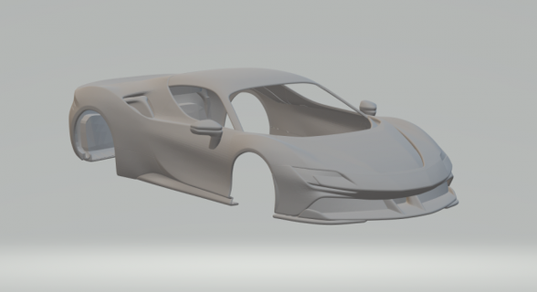 Ferrari sf90 estábulos 2021 3d impressão modelo veículo diecast hotwheels fenda slotcar slot car quente brinquedos carro 3dpirnt imprimível 3d print model - Mito3D