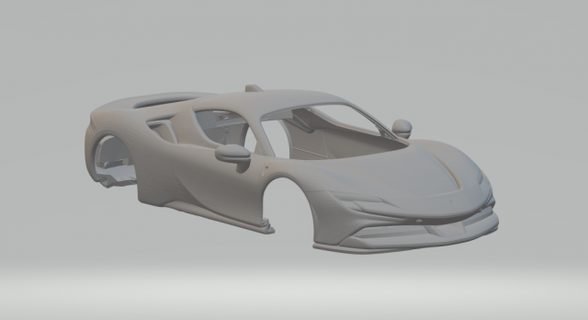 Ferrari sf90 Stradale 20 araç döküm Sıcak tekerlekler yuva slotcar slot car oyuncaklar araba 3dpirnt Yazdır baskı yazdırılabilir 3d print model - Mito3D