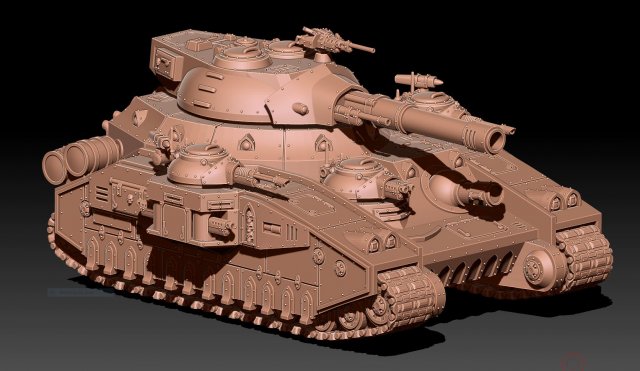 feudal Guardia tanque guerra impresión stl vehículo 3D print model - Mito3D