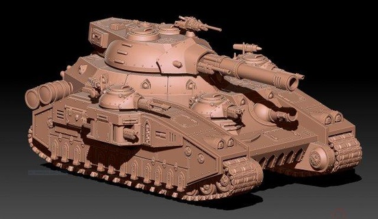 feudal Guardia tanque guerra impresión stl vehículo 3d print model - Mito3D