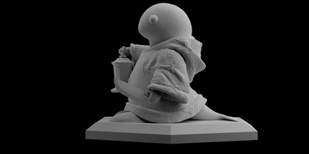 ff7 tonberry final fantasy statue sculpt 3d print stl files download figure digital pattern model in sculpture 3dexport tonbery final-fantasy tifa ff7-remake 3d-print 3d-printable 3d-printing 3d-printed art 3d print model - Mito3D