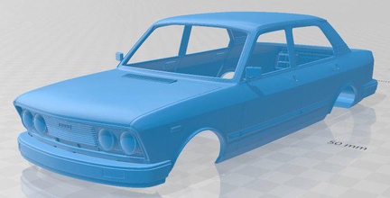 fiat 132 1977 yazdırılabilir vücut araba 3d yazdır model in otomotiv 3dexport yuva ölçülü tamiya rc miniz hobi mikro 3d print model - Mito3D