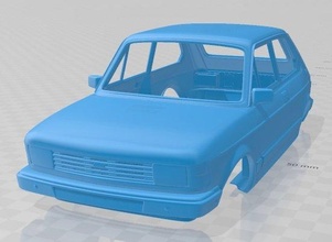 fíat 147 imprimible cuerpo coche vehiculo 3d impresión modelo in automotor 3dexport espacio scalextric tamiya rc miniz pasatiempo micro 3d print model - Mito3D
