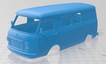 fiat 238 autobus 1968 stampabile corpo furgone 3d stampa modello in settore automobilistico 3dexport fessura scalextric tamiya rc miniz passatempo micro 3d print model - Mito3D