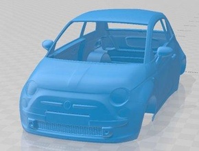 fíat 500 2010 imprimible cuerpo coche vehiculo 3d impresión modelo in automotor 3dexport espacio scalextric tamiya rc miniz pasatiempo micro 3d print model - Mito3D