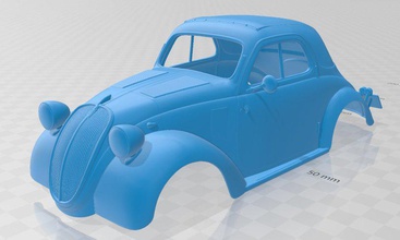 décret 500 topolino 1936 imprimable corps voiture 3d impression modèle in automobile 3dexport fente scalextric tamiya rc miniz loisir micro 3d print model - Mito3D
