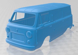 fiat 600 1967 yazdırılabilir vücut kamyonet yuva ölçülü Tamiya rc miniz hobi mikro 3d print model - Mito3D