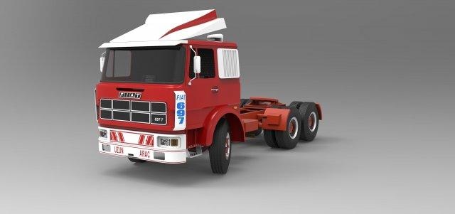 fiat 697 truck 1-20 scale toys 3d print model - Mito3D
