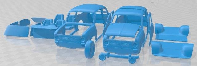 decreto 850 imprimível carro automotivo fenda escalextrico Tamiya rc miniz passatempo micro diecast 3d print model - Mito3D