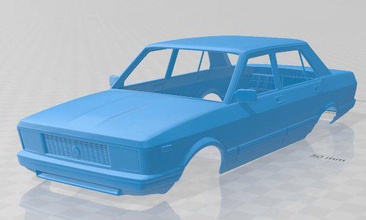 fíat argenta 1981 imprimible cuerpo coche vehiculo espacio scalextric Tamiya rc miniz pasatiempo micro 3d print model - Mito3D