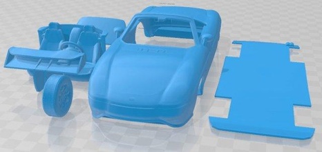 fiat barchetta 1995 printable car 3d print model in automotive 3dexport slot scalextric tamiya rc miniz hobby micro 3d print model - Mito3D