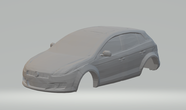 decreto bravo 3d impressão modelo in veículo 3dexport slotcar diecast fenda slot car scx hotwheels 3d print model - Mito3D