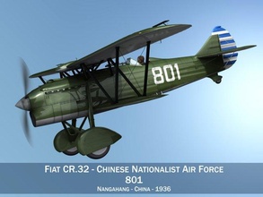 fiat cr32 chinese nationalist air force 3d model in fighter 3dexport cr-32 regia aeronautica italy biplane aircraft single-seat army military plane forces china 3d print model - Mito3D