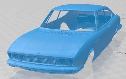 fiat dino coupe Bertone 1969 yazdırılabilir vücut araba otomotiv yuva ölçülü Tamiya rc miniz hobi mikro 3d print model - Mito3D