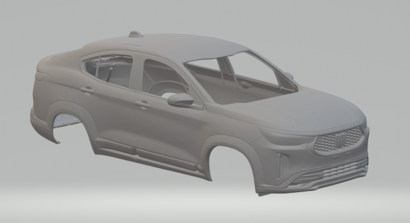 fiat hızlı geri dönüş araç döküm Sıcak tekerlekler yuva slotcar slot car oyuncaklar araba 3dpirnt Yazdır baskı yazdırılabilir 3d print model - Mito3D