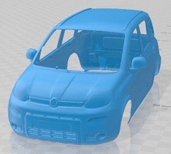 fiat panda city life 2021 printable body car 3d print model in automotive 3dexport slot scalextric tamiya rc miniz hobby micro 3d print model - Mito3D