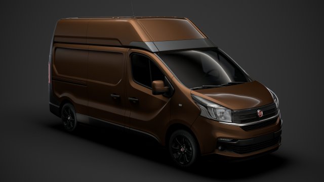 fiat talento van l2h2 2020 2020car cars 2018 france vehicle utility cargo comercial passenger 3D print model - Mito3D