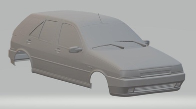 fiat tipo yazdırılabilir vücut araba 3d yazdır model in otomotiv 3dexport yuva ölçülü tamiya rc radyo kontrol kabuk 3d print model - Mito3D