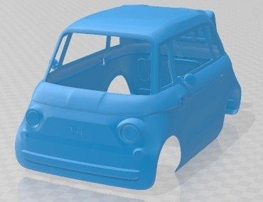 fiat topolino 2023 yazdırılabilir vücut araba otomotiv yuva ölçülü Tamiya rc miniz hobi mikro döküm 3d print model - Mito3D