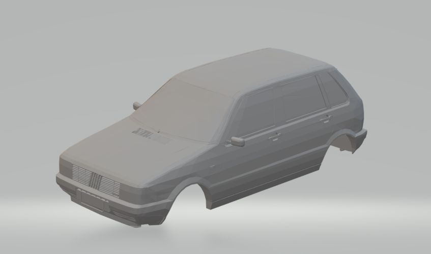 fiat uno 86 slotcar 3d print model in 3dexport diecast slot car juguetes 3D print model - Mito3D