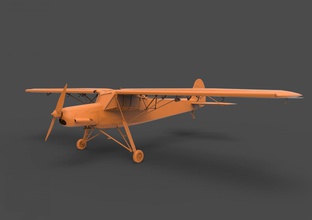 fieseler fi 156 storch 3d print model in vehicle 3dexport aircraft german specular historic military purchase fiseler color 3d print model - Mito3D