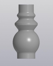 figured bulb vase gardener indoor flower bowl bouquet houseware florist 3d print model - Mito3D
