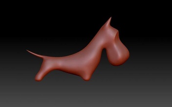 figurina cane 3d stampa modello in scultura 3dexport cani poligono terrier gallese scotch zwergschnauzer animale schnauzer 3d print model - Mito3D