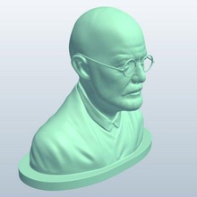figurilla impresión sigmund freud 3d modelo in escultura 3dexport estatua 3d print model - Mito3D