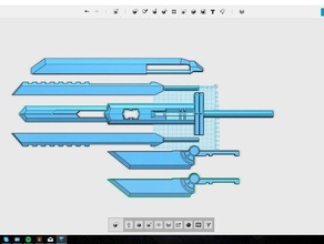 final fantasy vii fusion sword güzel karartma finalfantasy7 Kılıçlar kaynaşma 3d print model - Mito3D