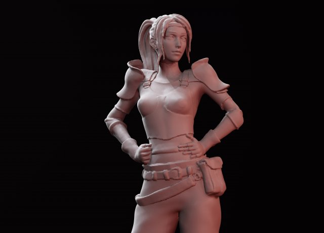 final fantaisie 7 Jessie framboise statue refaire buste sculpter fantasy ff7 remake jessie rasberry femme 3d print printing prints 3D print model - Mito3D