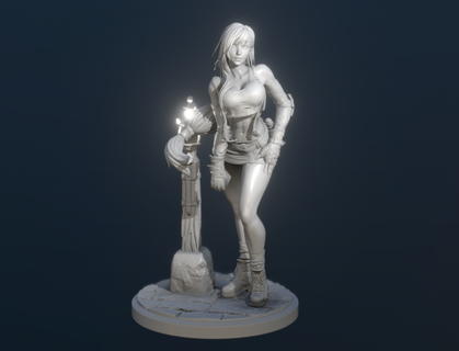 final fantasy tifa lockhart 3d figurines filestl model3d 3d print model - Mito3D