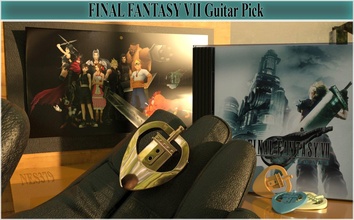 final fantasy vii guitar pick 3d print model in 3dexport stl nes379 game rol original 3d print model - Mito3D