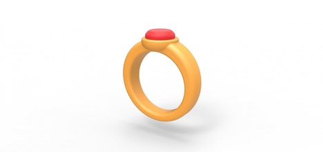 finger ring cock free adult toy cockring print printable 3d print model - Mito3D