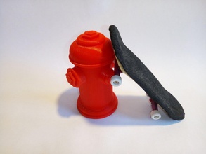fingerboard fire hydrant free 3d print model in game accessories 3dexport mold casting 3d print model - Mito3D