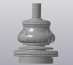 baluster Kreuzblume Traube - 3d print model - Mito3D