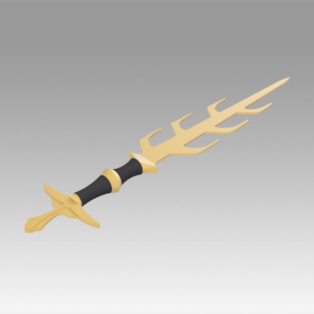 fire emblem awakening asama sword cosplay prop replica printable anime hobby diy 3D print model - Mito3D