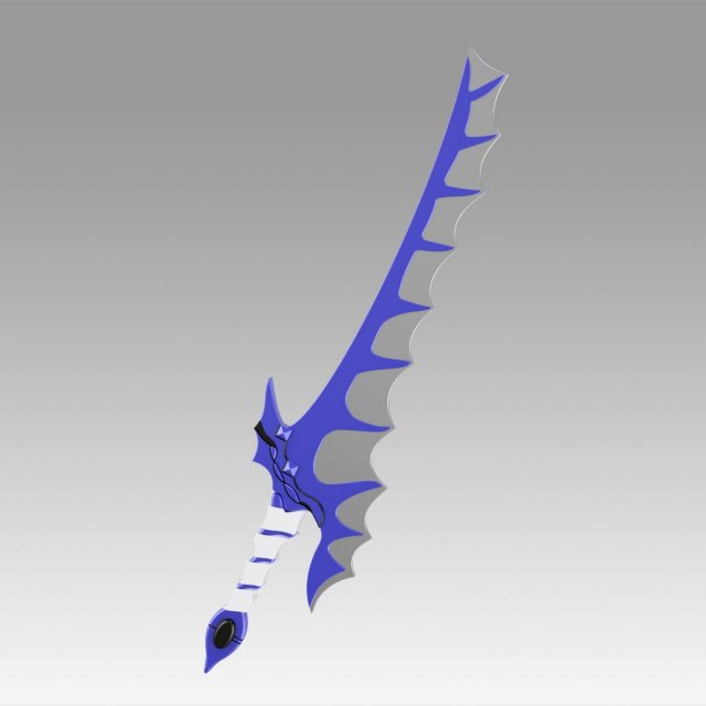 fire emblem awakening dragon slayer sword cosplay prop military 3D print model - Mito3D