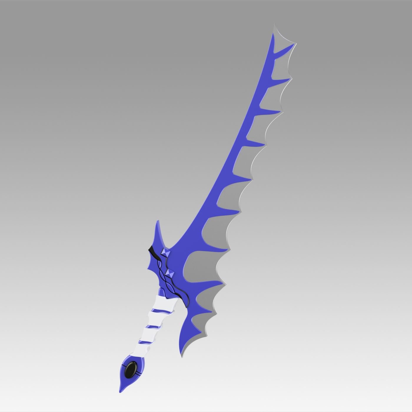 fire emblem awakening dragon slayer sword cosplay prop 3d print model in toys 3dexport military 3D print model - Mito3D