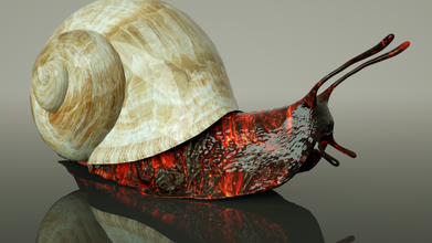 firesnail cinema 4d octane render snail wild model reality butiful forest hangry modeling cinema4d texturing 3d print model - Mito3D
