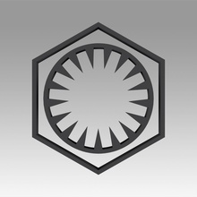 first order galactic empire symbol logo rebel alliance star wars sign hobby diy 3d print model - Mito3D