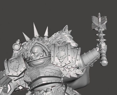 first son miniature model figure scifi games rpg 3d print wargames toys traitor chaos barbarian general commander knight paladin warlord warmaster fanart legion star-wars miniatures ornament mace marines tabletop space dungeons-and-dragons fantasy 3d print model - Mito3D