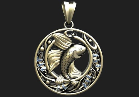 poisson pendentif pendentifs bijoux bijou océan mer 3d print model - Mito3D