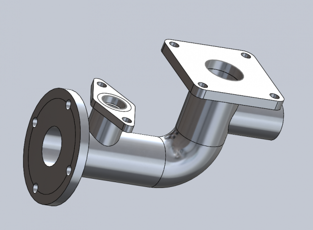 flange pipe 3D print model - Mito3D