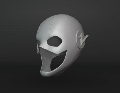 veloce casco capi abbigliamento costume maschera indossabile cosplay supereroe eroe dc i fumetti giustizia lega 2023 barry allen velocità buio 3d print model - Mito3D