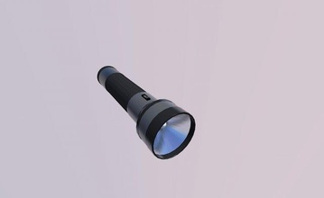 flashlight 3d model in handheld 3dexport lanterna luz slender flash light 3d print model - Mito3D