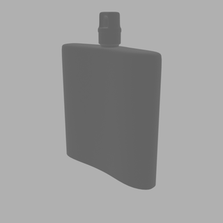 flask keychain alcohol seal 3d print model - Mito3D