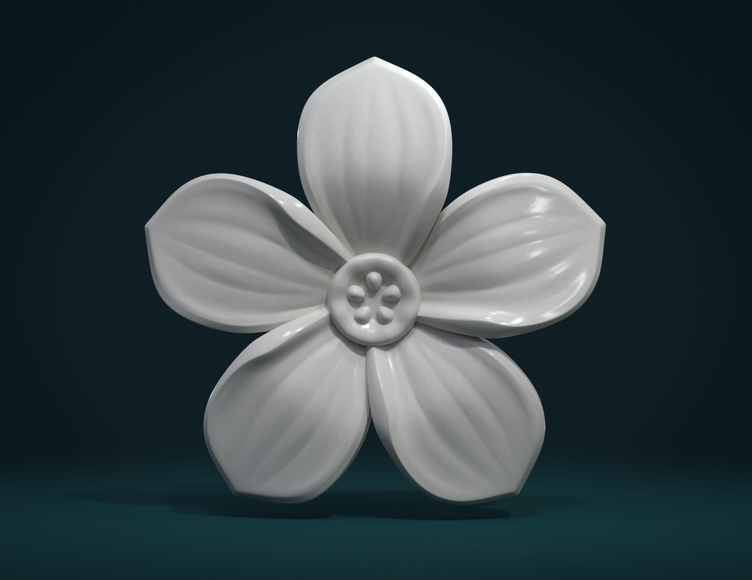 çiçek yaprakları bitki ot unutma-beni doğa 3D print model - Mito3D