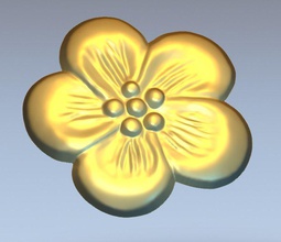 fiore stl obj art modello fiorellino il bloom 3d print model - Mito3D